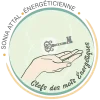 Logo Sonia Attal énergéticienne – Clefs des Mots Énergétiques, main tenant une clé