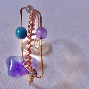 Bracelet Circulation Sanguine — Cuivre & Pierres